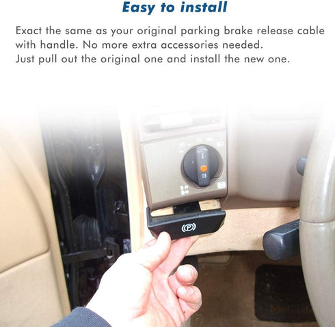 Parking Brake Release for Silverado Tahoe Suburban Avalanche GMC Sierra Yukon Denali Parking Brake Cable with Handle Replace 924-305 15226277...