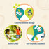 B. toys- Bounce & Play Paddle Set- Sports & Outdoor- Paddle Ball Game – 2 Colorful Paddles & 1 Ball – Active Play for Kids, Toddlers- 3 Years +...