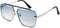 FEISEDY Sunglasses, Fashion Square Pilot Sunglasses, Vintage Metal Gradient Glasses for Men and Women, B4104...
