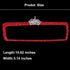 Bling Car Mirror Rhinestone Car Rear View Mirror for Women Rear View Mirror Glitter Shining Car Mirror (Red-Crown)...