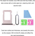 ASDAWN Replacement for iPhone 13 SIM Card Slot Tray Holder Compatible with iPhone 13 SIM Card Tray Slot Waterproof Rubber Ring and SIM pin(Single ...