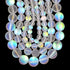Matte Crystal Glass Mermaid Aurora Moonstone Beads for Jewelry Making...