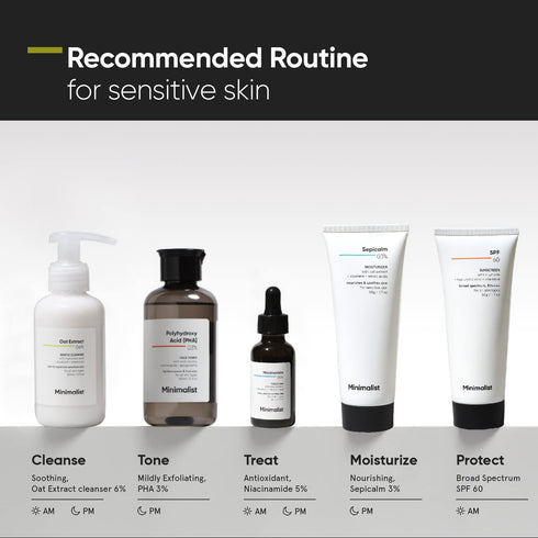 Minimalist 6% Oat Extract Gentle Face Wash for Sensitive, Dry & Dehydrated Skin | Hyaluronic Acid Provides Hydration | For Women & Men | 4 Fl Oz /...