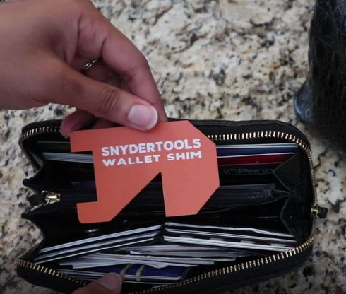Wallet Shim - Credit Card Size Tool | Cool Gadgets for Men and Women: PVC Wallet Card - Orange...
