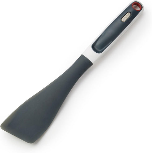 Zyliss Easy Lift Turner Silicone Spatula - Angled Head for Easy Food Turning - 11.5in Rubber Spatula for Frying Pan & Stir Fry Cooking, Dishwasher...