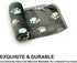 1 Pack 3 Puppy Blankets Super Soft Warm Sleep Mat Grey PAW Print Blanket Fleece Pet Blanket Dog Blankets for Small Dogs Puppy Dogs Fluffy Cats,Med...
