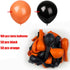 Orange Black Balloons,100 pcs 12 inch Latex Balloons,Birthday Wedding Baby Shower Party Decoration...