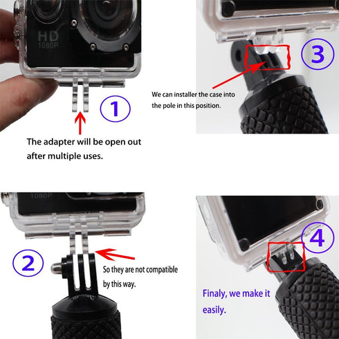 Handler Floating Hand Grip, Underwater Hand Stick Monopod Pole Compatible with DJI OSMO Action Cameras and Other Sports Camera, Blue...