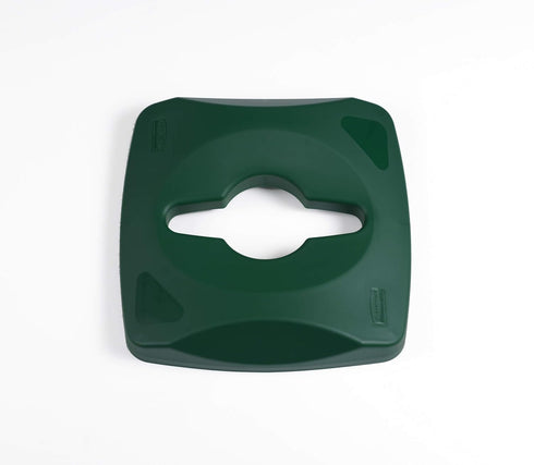 Rubbermaid Commercial Products Untouchable Recycling Duel Stream Lid, Green (1788375)...