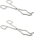 Set of 2 (Two) 8 Inches Crucible Tongs Stainless Steel Professional Grade Crucible SS Casting Tool Lab Tongs...
