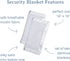 Lulujo Security Lovey Blankets| Unisex Softest Breathable Cotton Muslin Security Blanket Set with Silky Satin Trim| Neutral Comforting Blanket for...