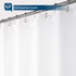 Barossa Design Waterproof Fabric Shower Curtain or Liner Microfiber - Soft Cloth & Hotel Quality, Machine Washable White Shower Curtain Liner for ...