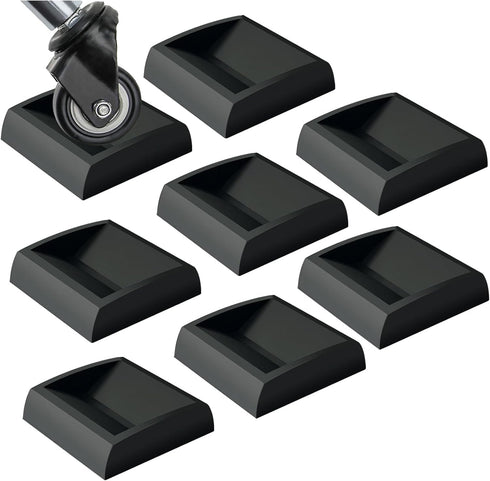 WELLGO Bed Stoppers & Furniture Cups 8pack 2"x2" - Premium Silicone Casters Furniture Wheel Stoppers fit All Wheels of Furniture, Sofa Bed Chairs-...