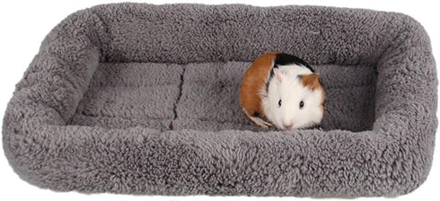 Enjoying Plush Cat Bed Mat 10" x 15" Pet Cushion with Pillow Around for Puppy Curling Sleep Cat Pad for Cat Carrier/Crate Dog Self-Warm Bed, Antis...