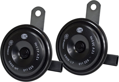 HELLA 011225881 Black 77mm 12V BX Disc Horn Kit (Toyota)...