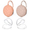 Smlpuame 4 Pack Pacifier Holder Case Set,2 Silicone Portable Pacifier Cover Pouch Bag for Diaper Bags Baby Carriage with 2 Transparent Pacifier St...