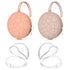 Smlpuame 4 Pack Pacifier Holder Case Set,2 Silicone Portable Pacifier Cover Pouch Bag for Diaper Bags Baby Carriage with 2 Transparent Pacifier St...