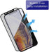 4 Way 360° Privacy Tempered Glass Screen Protector for iPhone 11 Pro/iPhone Xs/iPhone X, Horizontal and Vertical Anti Spy 9H Scratch Resistant Cas...