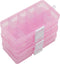 Yansanido 4 Pcs 10 Grids 5 Inch x 2.5 Inch Adjustable Small Removable Plastic Jewelry Organizer Divider Storage Box Jewelry Earring Tool Container...