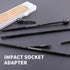 6-Piece Impact Socket Adapter Set for Drill, 10" and 3“, Impact Grade Power Drill Sockets Adapter Set, 1/4", 3/8", 1/2" Hex Shank Impact Driver So...