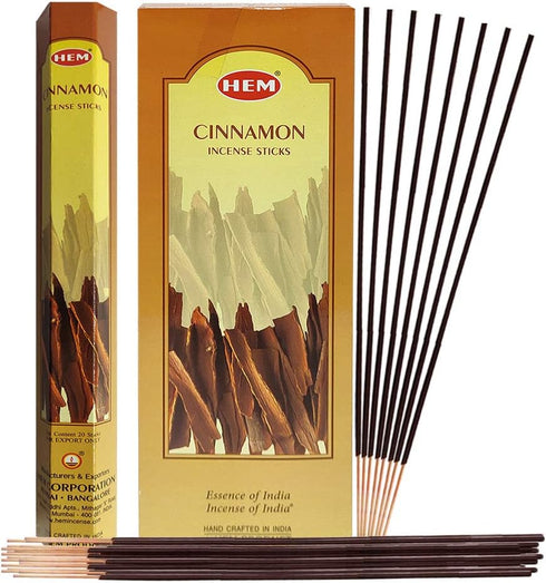 Cinnamon Incense Sticks and Incense Stick Holder Bundle Insence Insense Hem Incense Sticks...