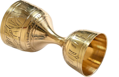 Engraved 30/60 ml Jigger Shot Glass, peg Measure - Made with Brass...