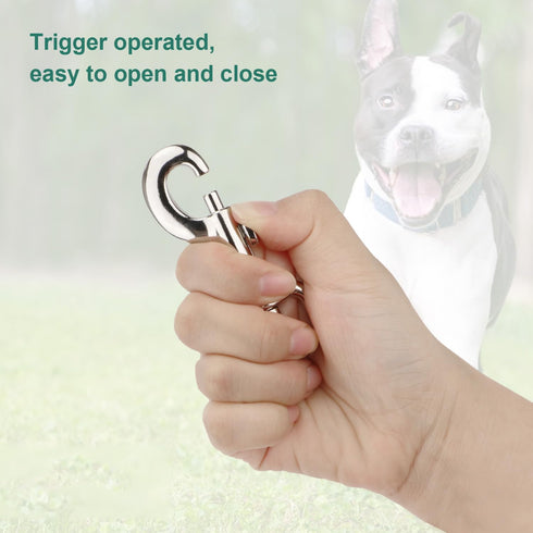 Swivel Snap Hooks Heavy Duty Dog Leash Hook Trigger Clip Clasp for Linking Pet Leash Collar, Key Chain, Dog Playpen (3-1/2" (8cm), 1", 10 Pack)...