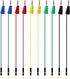 10 PCS Stackable Banana Plug to Jumper Wire | Binding Post to Solderless Breadboard Jumper Wire | 22 AWG Copper Core Soft Silicone Flexible Wire T...