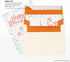 LUXPaper A2 Invitation Envelopes | Peel & Press | 4 3/8" x 5 3/4" | Mandarin Orange | 80lb. Text | 50 Qty...