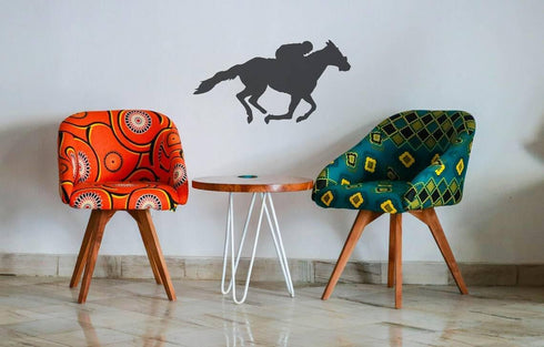 Reusable Race Horse & Jockey Stencil - Durable Plastic Template for Arts, Crafts & Scrapbooking, 11" x 8.5" - Ideal for Airbrush, Painting, Drawin...