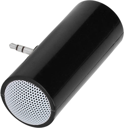 Portable Speaker, 3.5 mm Jack Stereo Battery Powered Wireless Plug in Speaker, Mini Portable Speaker for Mobile Phones and Tablets, (Black)...