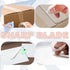 Sonuimy Mini Ceramic Box Cutter, 3pcs Safety Package Box Opener, Retractable Utility Knife Ceramic Blades with Keychain Hole (Pink Green Blue)...