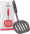 Kitchen Mama WALTZGRIP Platinum Silicone Pancake Spatula Turner: Heat-Resistant, Wide Slotted Tapered Head Stainless Steel Core. Durable, Dishwash...