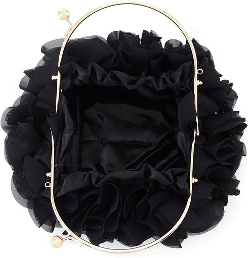 Yokawe Floral Clutch Purses for Women Satin Flower Evening Bag Party Prom Handbags...