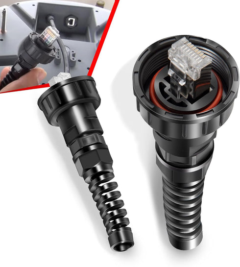 Replacement for Garmin Radar Connector 010-10603-00, Fit GPSMAP, GMR, UHD, & more Devices Marine Network Cable Connector RJ45 Plug (Set of 2)...