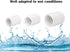 2PCS 2 Inch White PVC Pipe Coupling Adapter Pipe Fitting Couplers Socket x Socket for Sprinkler, Drip Irrigation System, Pipes Extension HE050-2...