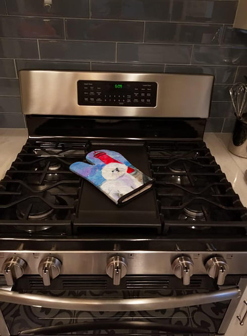 Caroline's Treasures SS8891OVMT Lighthouse with Bichon Frise Oven Mitt Heat Resistant Thick Oven Mitt for Hot Pans and Oven, Kitchen Mitt Protect ...