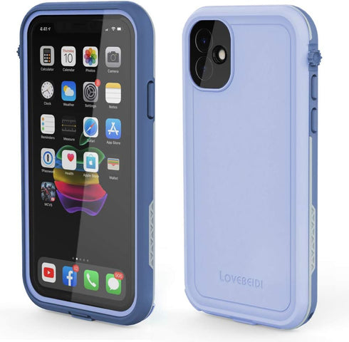 for iPhone 11 Waterproof Case 6.1 Screen Protector Underwater Shockproof Full-Body Dustproof Rugged Case for Aplle iPhone 11 (Clove Purple)...