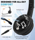 Wired headset with Microphone for computer PC Laptop, 3.5mm Jack Headset with Clear Chat Mic for office-Black (1 Pack)...
