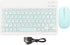 Wireless Keyboard and Mouse Combo, Cute Bluetooth Keyboard with Slicent Mouse, 3 Adjustable DPI, 2.4G USB Slim Keyboard Mouse Set for Windows for ...