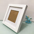 ZXT-parts 8x8 Picture Frames with 6x6 Opening Mat. Square White Photo Frame. Solid Wood Frame. Plastic Panel(Not Glass), The Protective Film Both ...