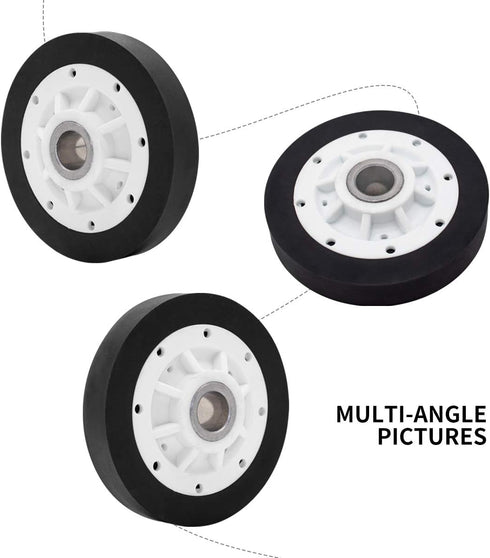 37001042 Drum Support Roller by Sikawai Fit for May-tag Amana Crowley Replaces WP37001042 PS11741913 AP6008773-2 PACK
