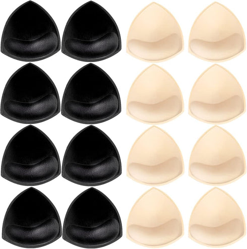 Hicdaw 6-8 Pairs Bra Pads Inserts Bra Cups Insert Sports Bra Pad Insert Sew in Bra Cups for Women...