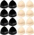 Hicdaw 6-8 Pairs Bra Pads Inserts Bra Cups Insert Sports Bra Pad Insert Sew in Bra Cups for Women...