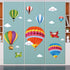 Amaonm Removable Creative 3D Hot air Balloon Aircraft and Smile Clouds Wall Decals Kids Room Wall Decorations Art Decor Stickers Nursery Decor 3D ...