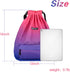 Gym Drawstring Backpack Water Resistant String Bag Nylon Cinch Sport Bag Sackpack...