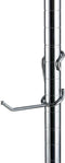 Shelf Pole Hooks | 5-Pack 4" All-Purpose Hooks | Chrome | Heavy-Duty Snap-On for 1" Metro, Wire, or Metal Shelving | Ideal for Garage, Kitchen & W...