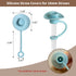 7 Pack Straw Cover Cap for Stanley Cup 30 40 oz, Silicone Straw Toppers Cowboy Hat, Tumbler Cup Accessories,10mm Cute Straw Cover Cap for Stanley ...