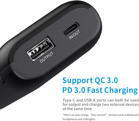 XTAR PB2SL 18650 Battery Charger with XTAR QC3.0 18W Wall Charger USB C Port 21700 Battery Charger with USB Output Function for 18650 20700 21700 ...