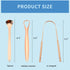 Tongue Scraper, 100% Surgical Stainless Steel Tongue Cleaner for Both Adults and Kids, Professional Reduce Bad Breath Metal Tongue Scrapers, Help ...